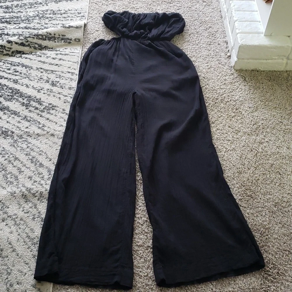 Free People Cut Out For It Jumpsuit Black - Picture 4 of 6